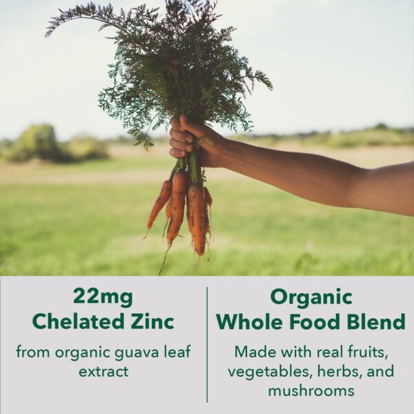 Detalle de citrato quelado en la etiqueta