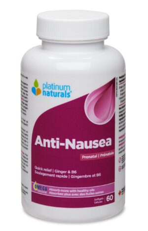 Platinum Naturals prenatal antináuseas botella frontal