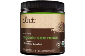 Version 1.0.0 Frasco de polvo de musgo marino orgánico