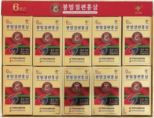 Pocheon ginseng rojo coreano en rodajas con miel 200g