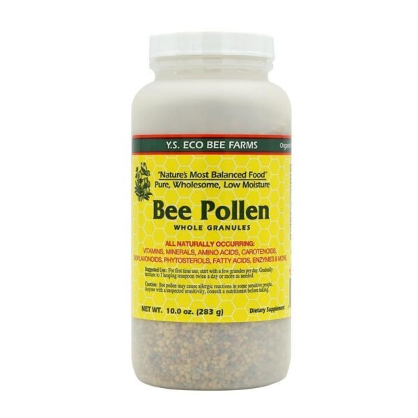 Version 1.0.0 Polen de abeja granulado bajo humedad 10 oz YS Eco Bee Farms