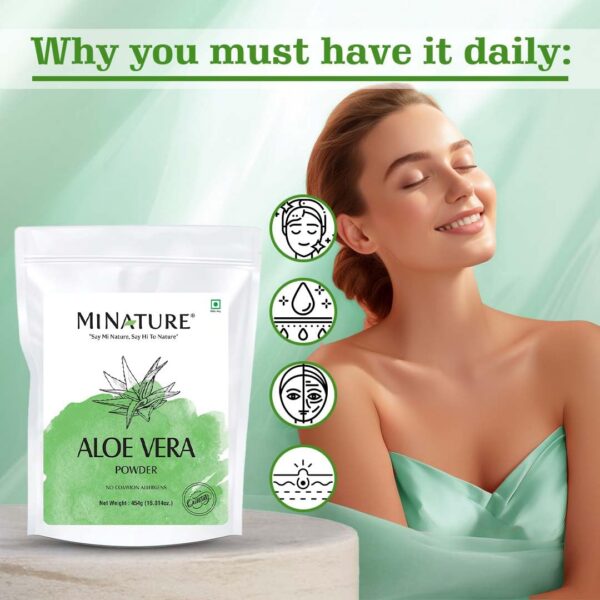 Polvo aloe vera vegano sin aditivos ni químicos