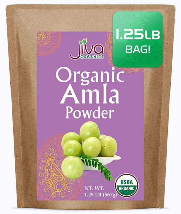 Polvo de amla orgánico en bolsa