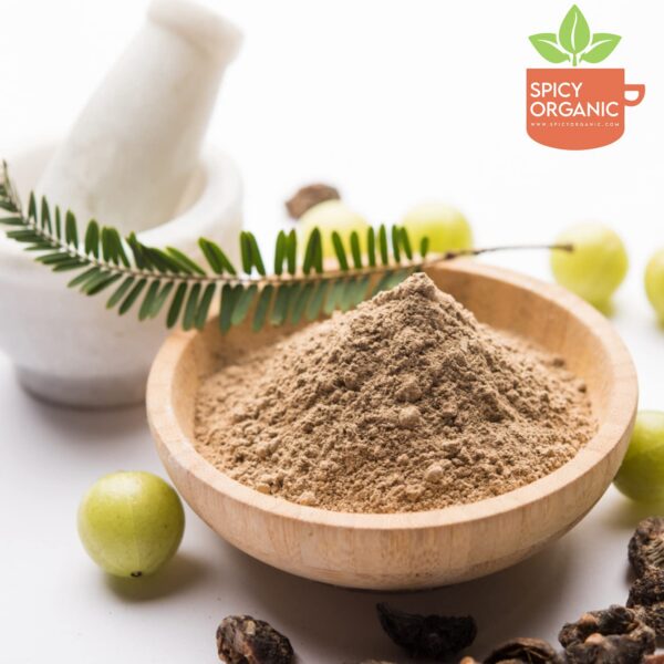 Polvo Amla orgánico SPICY ORGANIC presentación lateral