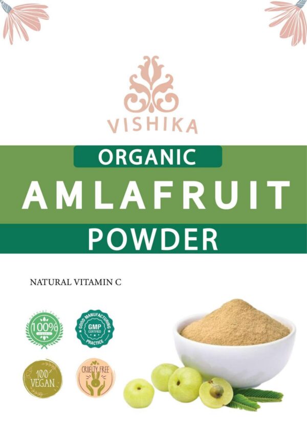 Polvo de amla orgánico VISHIKA para sistema inmunológico