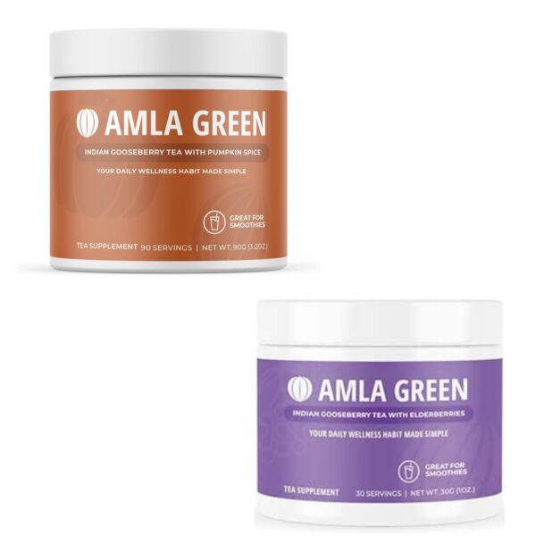 Polvo de amla y té verde superalimento antioxidante