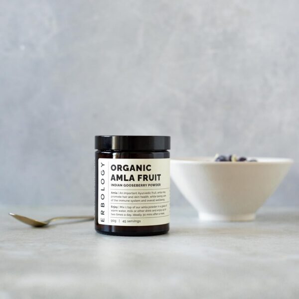 Polvo de amla vitamina c para piel y cabello Erbology