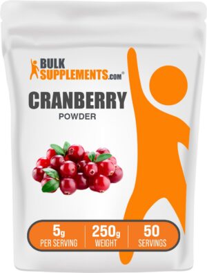 Polvo de arándano BulkSupplements.com 250g paquete