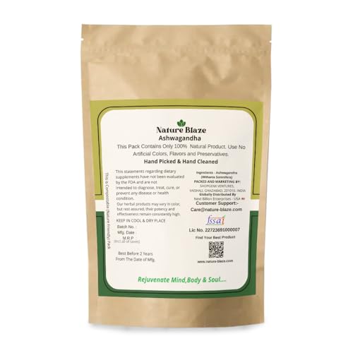 Polvo Ashwagandha de Nature Blaze para equilibrio natural