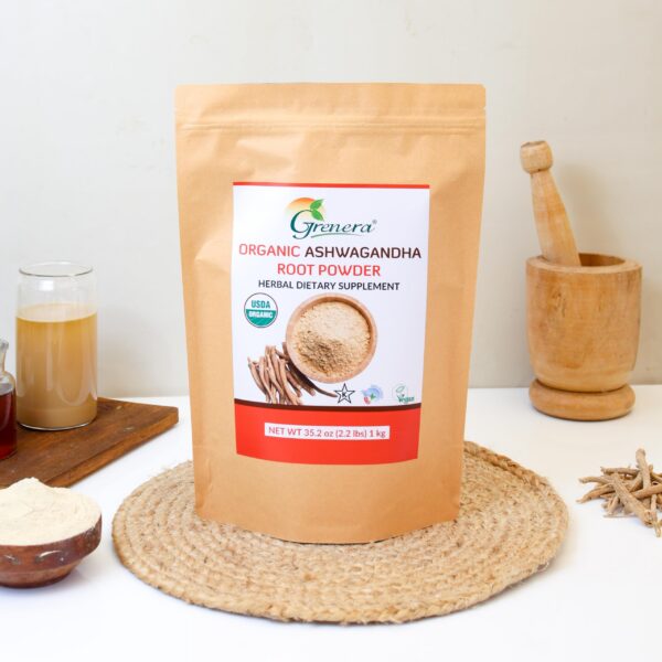 Polvo de ashwagandha orgánico Grenera para mezcla