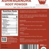 Polvo Ashwagandha orgánico Iyasa Holistics en envase