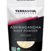 Polvo ashwagandha orgánico Terrasoul Superfoods bolsa 16 onzas