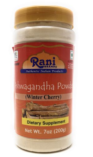 Polvo de Ashwagandha Rani 7oz frasco natural vegan