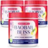 Polvo Baobab Bliss orgánico suplemento fibra natural paquete 3