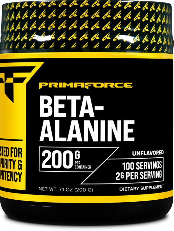 Polvo beta alanina Primaforce suplemento fitness 200 gramos