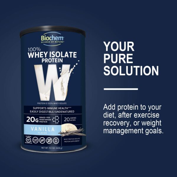 Polvo Biochem proteína whey aislada vainilla