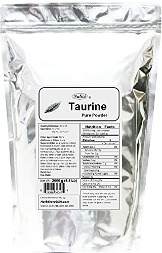 Version 1.0.0 Polvo blanco cristalino taurina NuSci sin aditivos