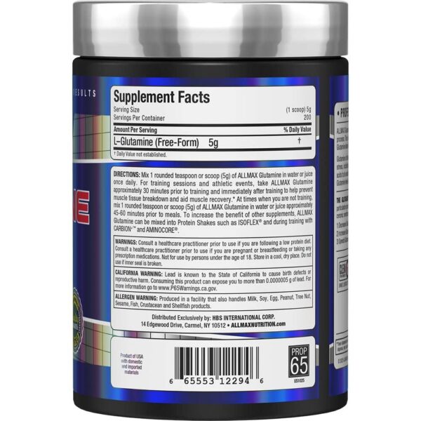 Polvo blanco fino de L-Glutamina