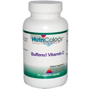 Polvo buffer de vitamina C 500 mg en empaque