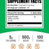 Version 1.0.0 Polvo BulkSupplements manzana para uso en cocina y nutrición