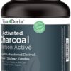 Polvo carbón activado Viva Doria textura fino negro