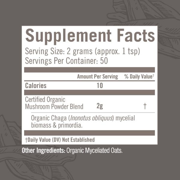 Polvo de chaga OM para apoyo inmunológico y antioxidantes
