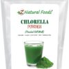Polvo de chlorella Z Natural Foods bolsa 1 libra superalimento vegano