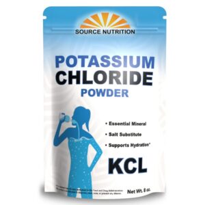 Polvo de cloruro de potasio frente