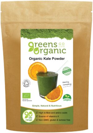 Version 1.0.0 Polvo de col orgánica Greens Organic paquete 200 gramos