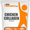 Polvo de colágeno de pollo BulkSupplements 1kg en envase