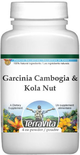Version 1.0.0 Polvo combinado de Garcinia Cambogia y Nuez de Kola TerraVita 4 oz