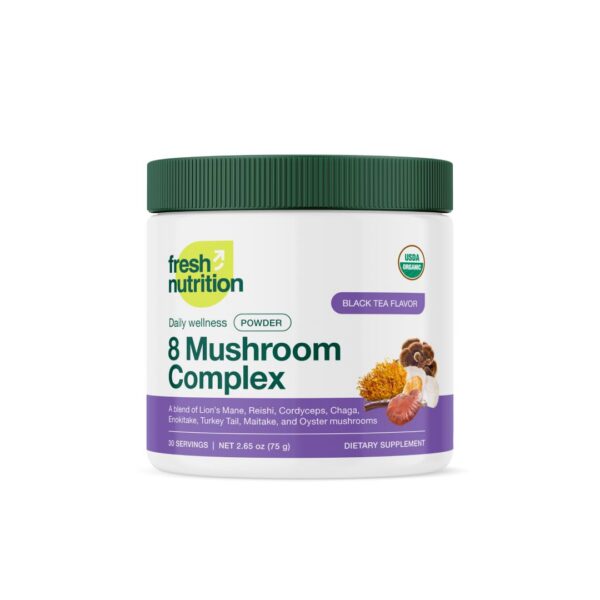 Version 1.0.0 Polvo de Complejo de 8 Hongos Orgánicos Fresh Nutrition