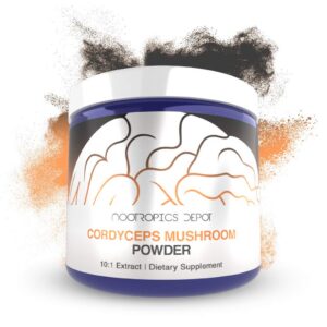 Polvo de Cordyceps 10:1 extracto en frasco
