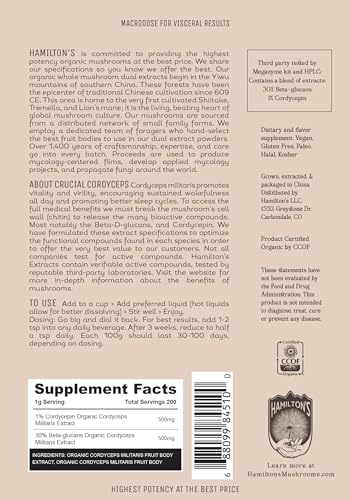 Version 1.0.0 Polvo de Cordyceps militaris para energía y salud