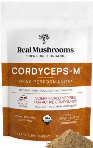 Polvo de Cordyceps Militaris Real Mushrooms orgánico