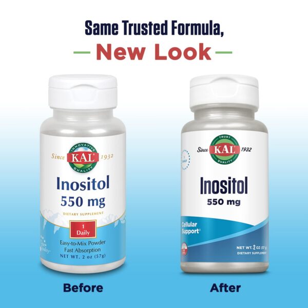 Polvo cristalino inositol KAL 550mg para mezcla fácil