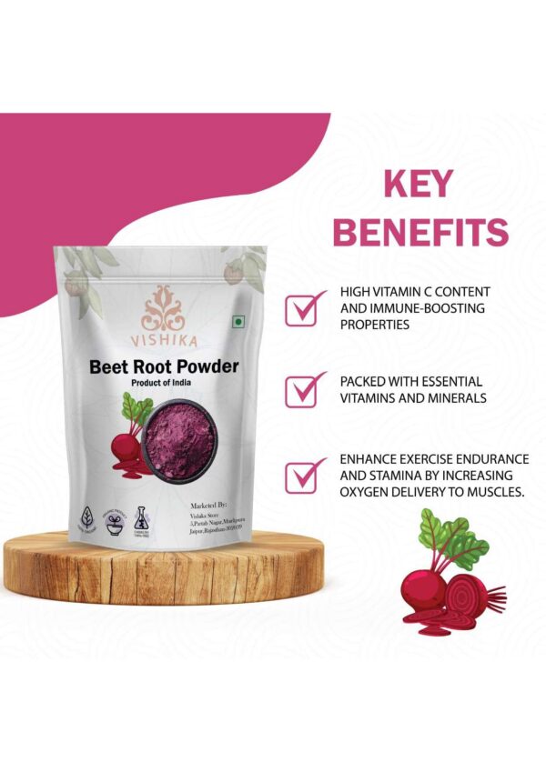 Polvo crudo de remolacha para batidos veganos