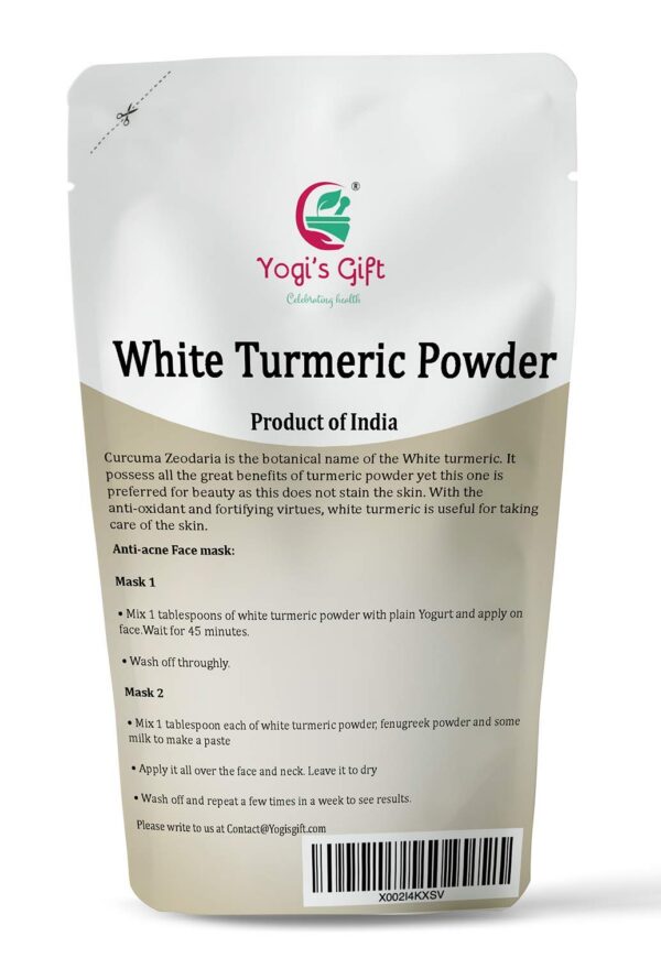 Polvo de cúrcuma blanca para síntesis de antioxidantes y piel