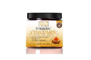 Polvo orgánico de cúrcuma con pimienta negra Reddy Naturals