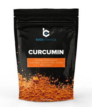 Version 1.0.0 Polvo de cúrcuma pura 98% en empaque para 1 libra