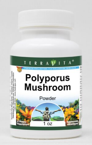 Version 1.0.0 Polvo de hongo Polyporus en envase de 1 oz
