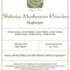 Version 1.0.0 Polvo de hongo Shiitake orgánico en empaque Valley of Tea