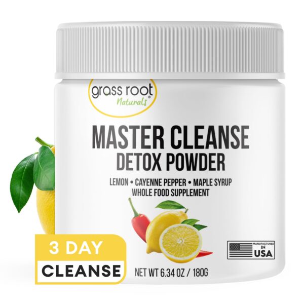 Version 1.0.0 Polvo detox Grass Root Naturals Master Cleanse dieta limonada