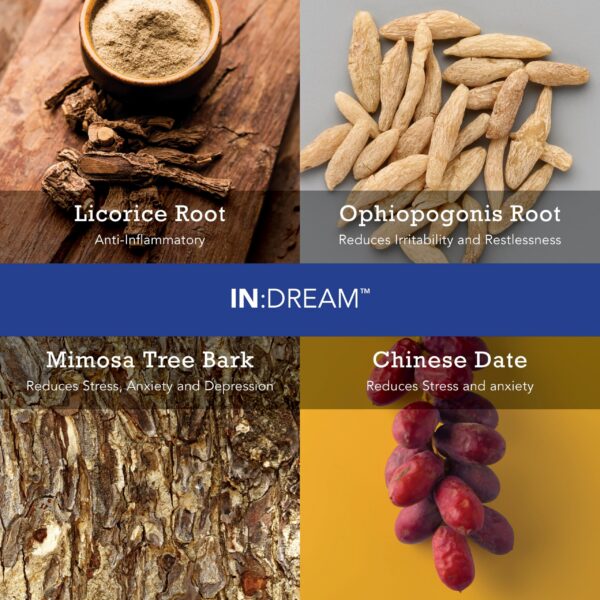 Polvo efervescente IN:DREAM natural para apoyo al sueño