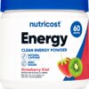 Polvo energético Nutricost sabor fresa kiwi 60 porciones 300g