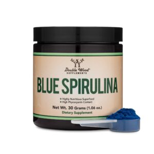 Version 1.0.0 Polvo espirulina azul superalimento 35% ficocianina Double Wood