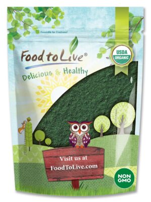 Bolsa de polvo de espirulina orgánica Food to Live 8 onzas