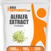 Polvo extracto de alfalfa BulkSupplements paquete 100 gramos
