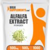Polvo extracto alfalfa BulkSupplements paquete de 500 gramos