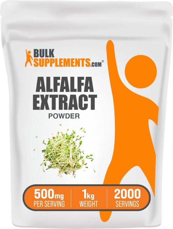 Polvo de extracto de alfalfa BulkSupplements para superalimentos